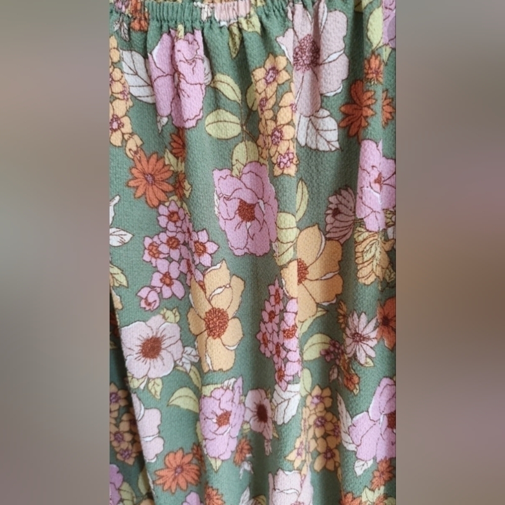 Monteu los Angeles Floral Maxi Dress small - Picture 11 of 13